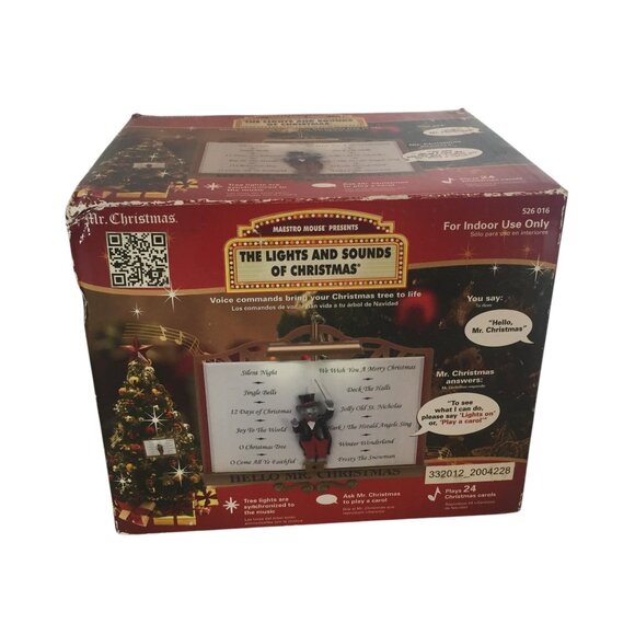 Mr. Christmas Maestro Mouse Christmas Light & Sound Show NEW - Picture 8 of 9